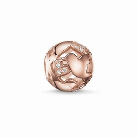 Thomas Sabo Rose Gold Zirconia Karma Bead