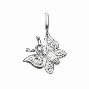 Thomas Sabo Silver and Diamond Butterfly Pendant