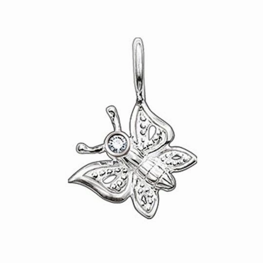 Thomas Sabo Silver and Diamond Butterfly Pendant