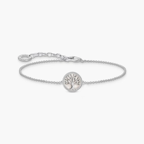 Thomas Sabo Silver Bracelet with Tree of Love Pendant & Cold Enamel