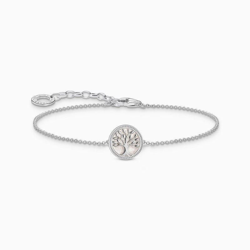 Thomas Sabo Silver Bracelet with Tree of Love Pendant & Cold Enamel