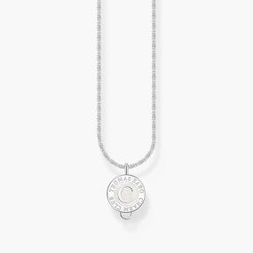 Thomas Sabo Silver Charm Necklace with White Charmista Coin
