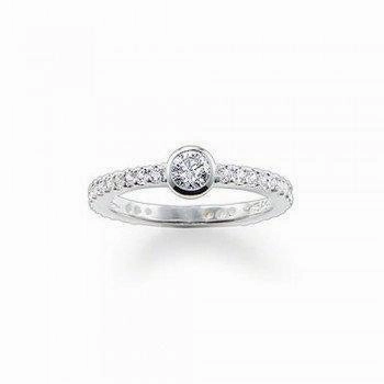 Thomas Sabo Silver Clear Crystal Ring