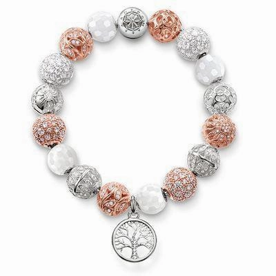 Thomas Sabo Silver Cubic Zirconia Leaves Bead
