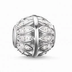 Thomas Sabo Silver Cubic Zirconia Leaves Bead