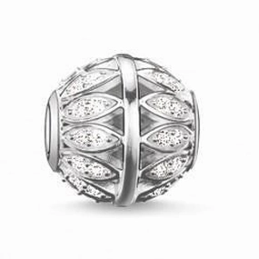 Thomas Sabo Silver Cubic Zirconia Leaves Bead