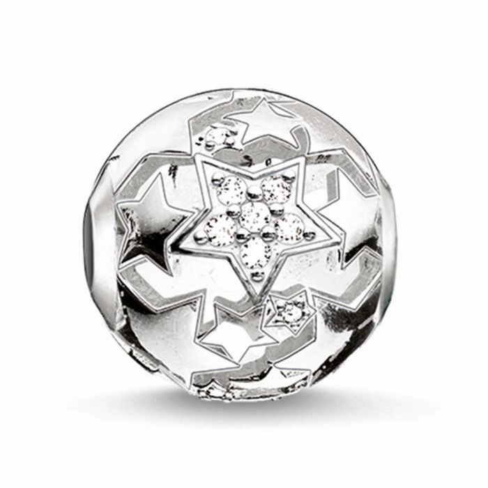 Thomas Sabo Silver Cubic Zirconia Starry Sky Bead