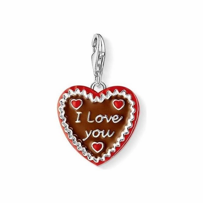 Thomas Sabo Silver Gingerbread Heart Love Charm