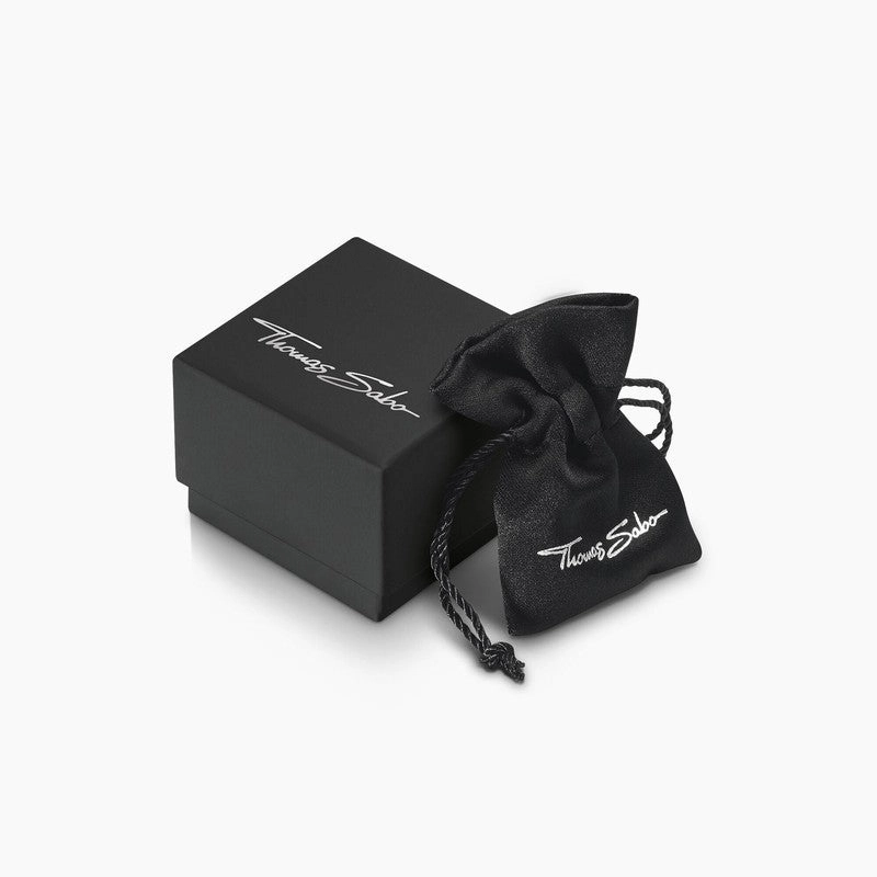 Thomas Sabo Silver Necklace in Y-shape with Pink, Red and Violet Zirconia