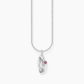 Thomas Sabo Silver Necklace with Together Ring Pendant