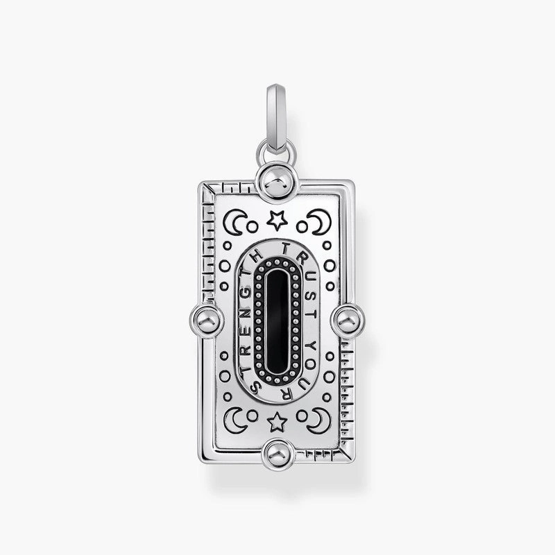 Thomas Sabo Silver pendant with a Snake, Black cold Enamel and Various Stones