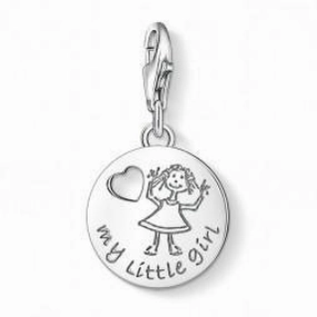 Thomas Sabo Silver Round My Little Girl Charm