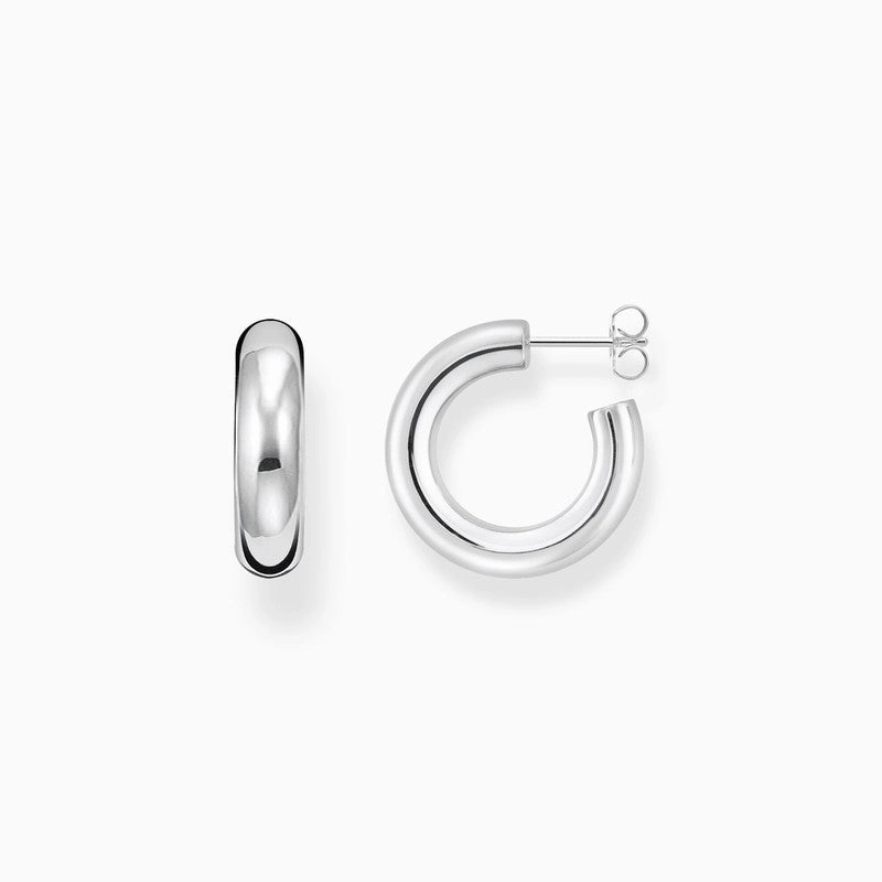 Thomas Sabo Silver Small Chunky Hoop Earrings