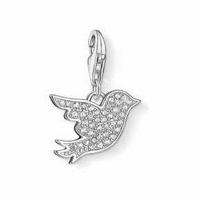 Thomas Sabo Silver Zirconia Bird Charm