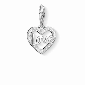 Thomas Sabo Silver Zirconia Love Charm
