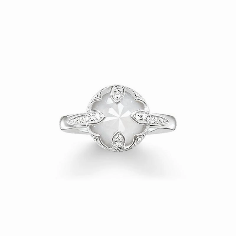 Thomas Sabo Solitaire ring white lotus Women Ring