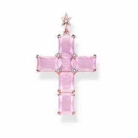 Thomas Sabo Star Cross Pendant with Stones