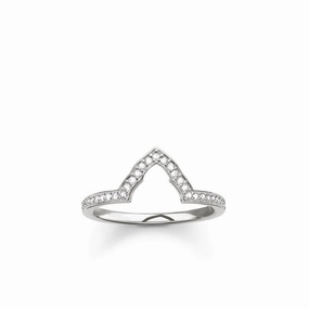 Thomas Sabo Sterling Silver Cubic Zirconia Pav White Silver