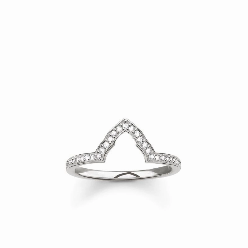 Thomas Sabo Sterling Silver Cubic Zirconia Pav White Silver