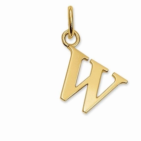 Thomas Sabo STERLING SILVER Gold Plated Letter W