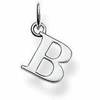 Thomas Sabo Sterling Silver Letter B Pendant Charm