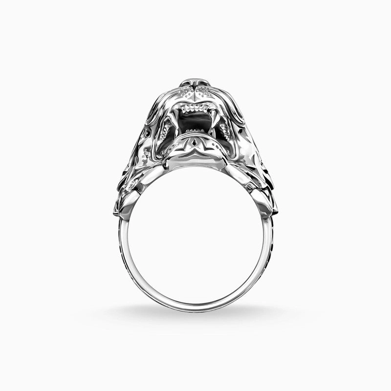 Thomas Sabo Tiger Head Oxidised Signet Ring