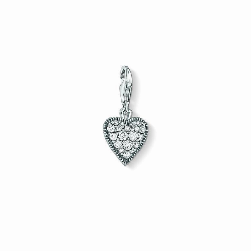 Thomas Sabo Vintage CZ Heart Charm