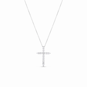 Tiny Treasures Diamond Bigger Cross Pendant