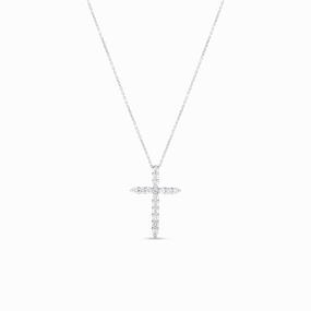 Tiny Treasures Diamond Bigger Cross Pendant
