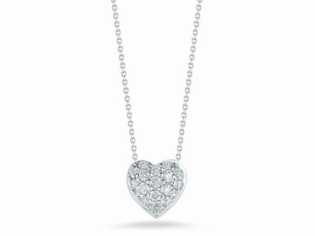 Tiny Treasures Diamond Puffed Heart Pendant