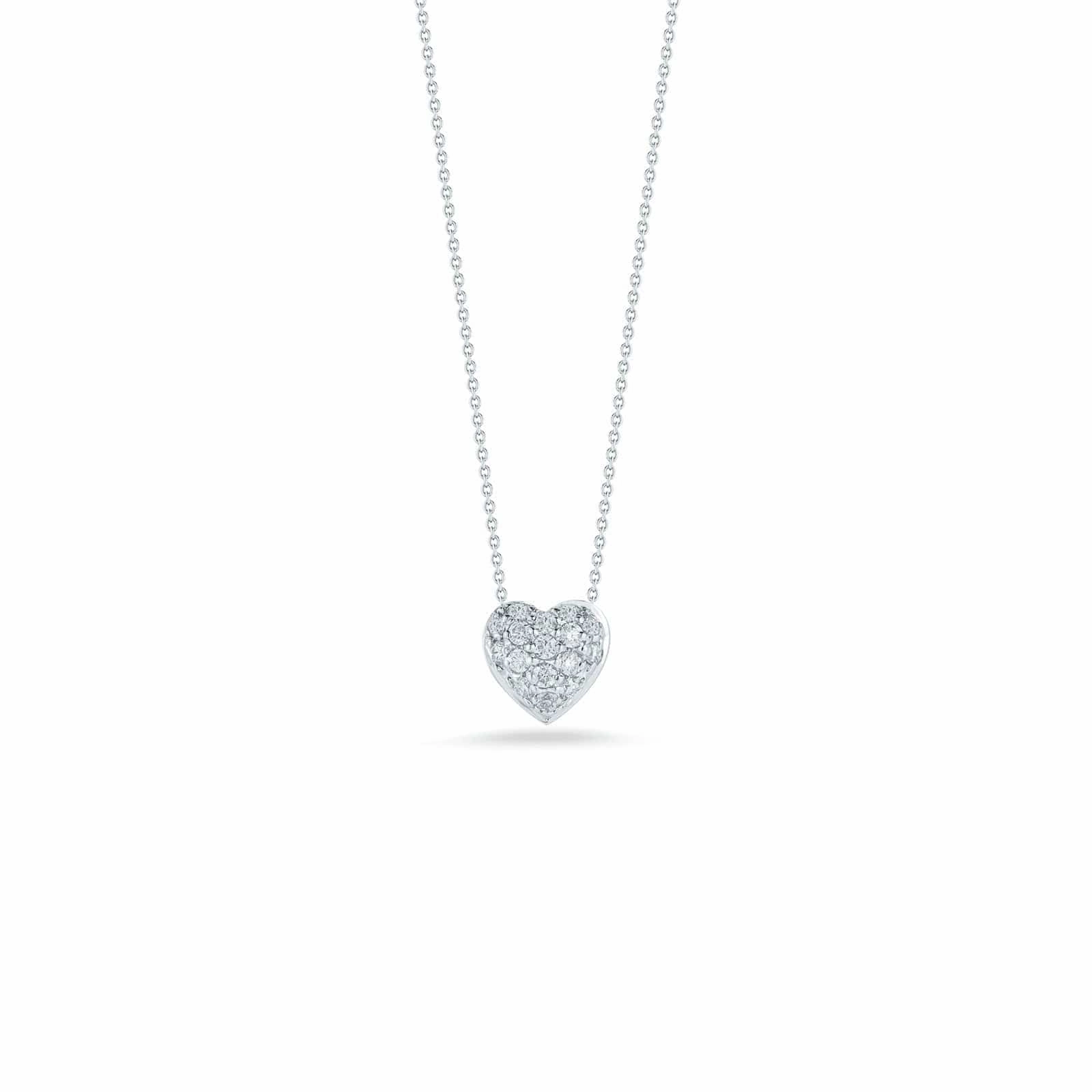 Tiny Treasures Diamond Puffed Heart Pendant