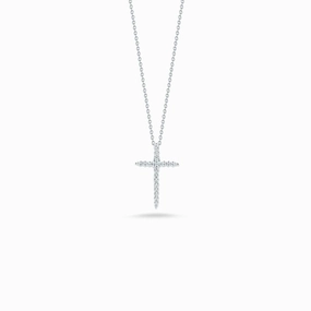 Tiny Treasures Sliver Diamond Cross Pendant