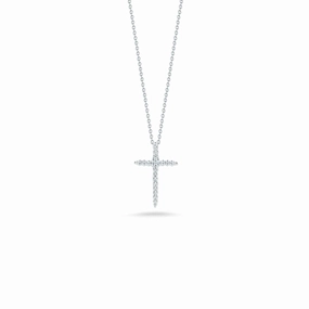 Tiny Treasures Sliver Diamond Cross Pendant