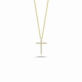 Tiny Treasures Sliver Diamond Cross Pendant