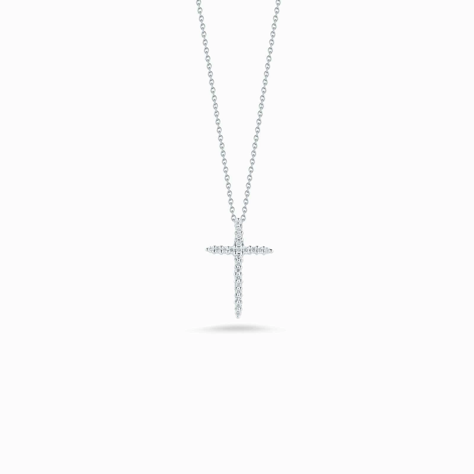 Tiny Treasures Sliver Diamond Cross Pendant