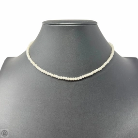 White Stone Seed Bead Necklace