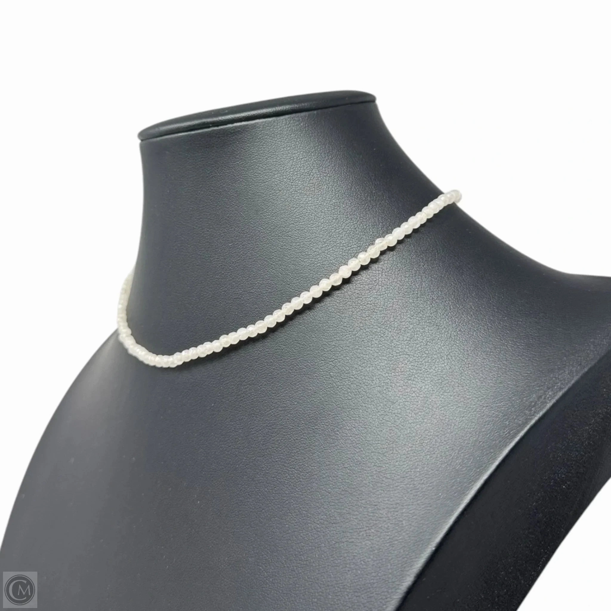 White Stone Seed Bead Necklace