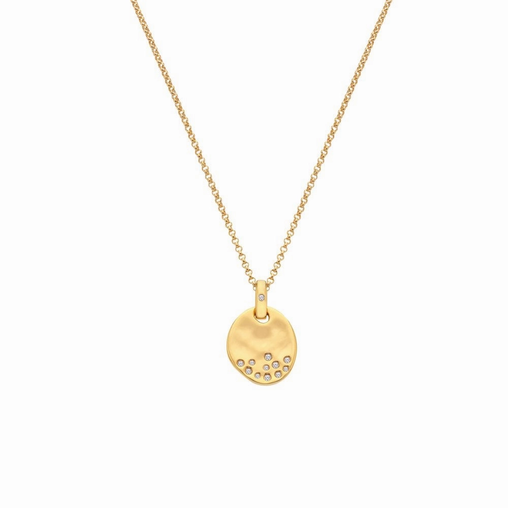 YGP Sil oval pendant & ch